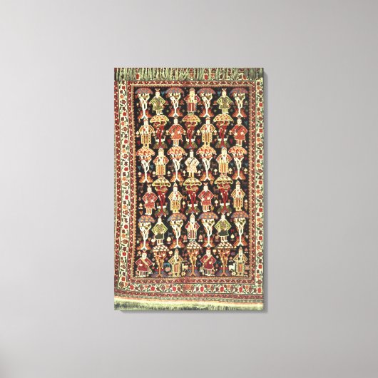 Toile Tapis persan, 19ème-20ème siècle (Recto)