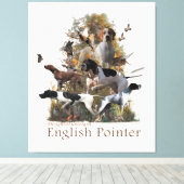 Toile Tapisserie de pointeur anglais (Insitu (Plancher de Bois))