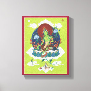 TOILE - Tara vert - la plupart de Bouddha féminin