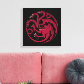 Toile Targaryen Sigil - Fire & Blood (Insitu(Salon))