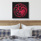 Toile Targaryen Sigil - Fire & Blood (Insitu(Chambre))