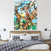 Toile Tarin, points d'infini par Francis Picabia (Insitu(Chambre))