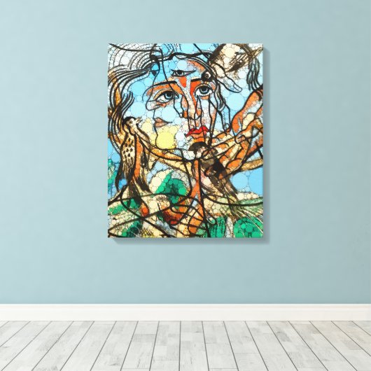 Toile Tarin, points d'infini par Francis Picabia (Insitu (Plancher de Bois))