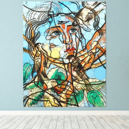 Toile Tarin, points d'infini par Francis Picabia (Insitu (Plancher de Bois))