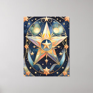 Toile tarot - la star