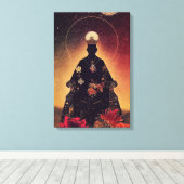 Toile tarot : l'empereur, le roi (Insitu (Plancher de Bois))