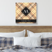 Toile Tartan beige et Brown (Insitu(Chambre))