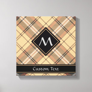 Toile Tartan beige et Brown