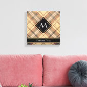 Toile Tartan beige et marron (Insitu(Salon))