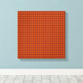 Toile Tartan Orange Enveloppée (Insitu (Plancher de Bois))