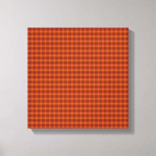 Toile Tartan Orange Enveloppée (Recto)