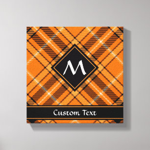 Toile Tartan Orange Halloween