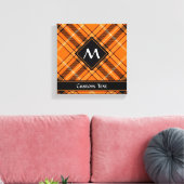 Toile Tartan Orange Halloween (Insitu(Salon))