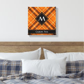 Toile Tartan Orange Halloween (Insitu(Chambre))