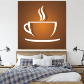 Toile Tasse de café brun (Insitu(Chambre))