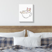 Toile Tasse de thé chat (Insitu(Chambre))