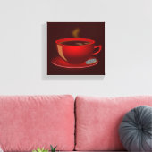 Toile tasse_de_thé_Vector_Clipart CAFÉ rouge CAFÉ TEA (Insitu(Salon))