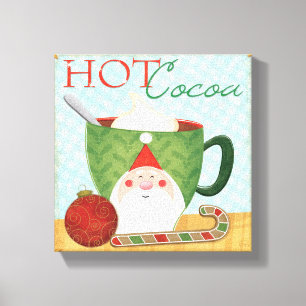 Toile Tasse de vacances avec du cacao en bon état