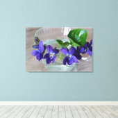 Toile tasse de violettes (Insitu (Plancher de Bois))