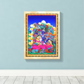 Toile Tatouage de thangka oriental cool Palden Lhamo (Insitu (Plancher de Bois))