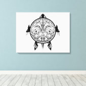 Toile Tatouage de Tribal Turtle Shield (Insitu (Plancher de Bois))