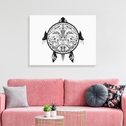 Toile Tatouage de Tribal Turtle Shield (Insitu(Salon))