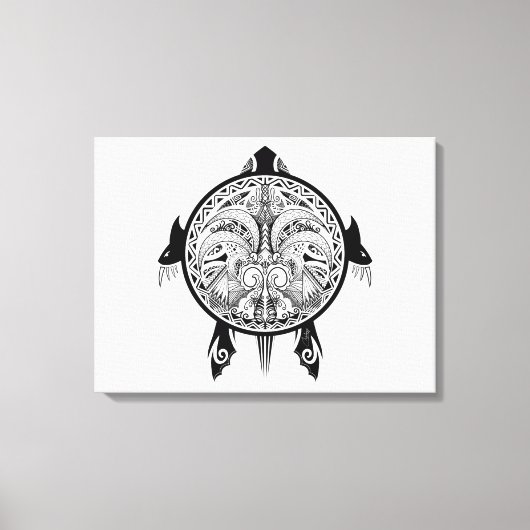 Toile Tatouage de Tribal Turtle Shield (Recto)