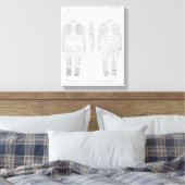 Toile tatouage d'igorros (Insitu(Chambre))