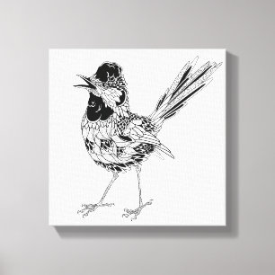 Toile Tatouage d'oiseaux 6