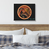 Toile Tatouage en bois (Insitu(Chambre))