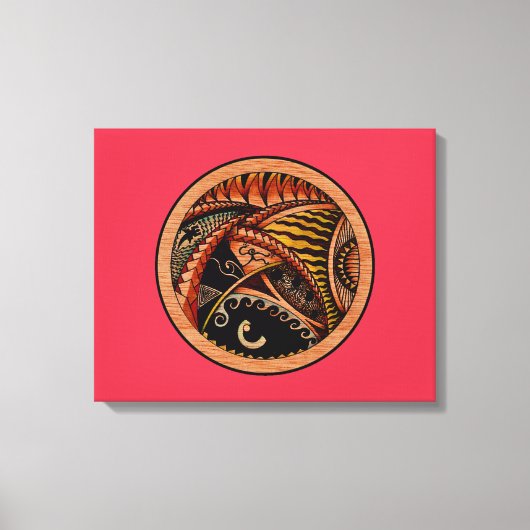 Toile Tatouage en bois (Recto)