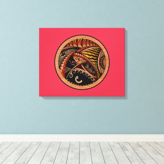 Toile Tatouage en bois (Insitu (Plancher de Bois))