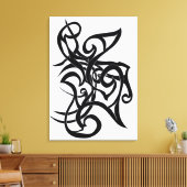 Toile tatouage tribal #1 (Insitu(Salon))
