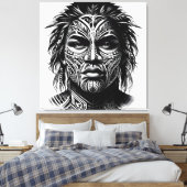 Toile Tatouage visage (Insitu(Chambre))