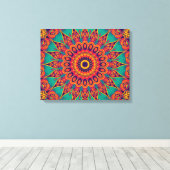 Toile Tattoo Kaleidoscope Fractal (Insitu (Plancher de Bois))