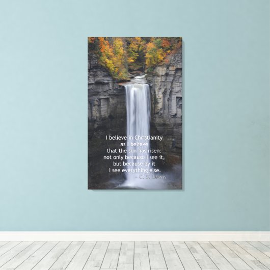 Toile Taughannock Falls, Ulysses, NY (Insitu (Plancher de Bois))