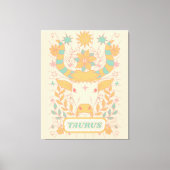 Toile Taurus Celestial Zodiac Pastel Dreams Mur Arts (Recto)