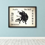 Toile Taurus puissant le Zodiaque Bull (Insitu (Plancher de Bois))