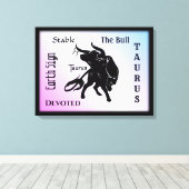 Toile Taurus puissant le Zodiaque Bull (Insitu (Plancher de Bois))