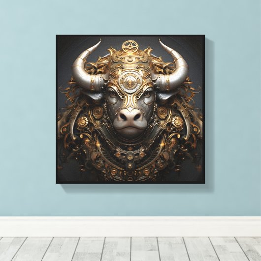 Toile Taurus Zodiac Art Canvas (Insitu (Plancher de Bois))