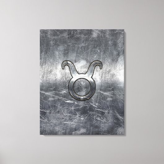 Toile Taurus Zodiac Connexion Grunge Style dévêtu (Recto)