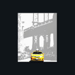 Toile Taxi jaune Nyc New York City Brooklyn Bridge<br><div class="desc">Taxi jaune Nyc New York City Brooklyn Bridge Pop Art Canvas Imprimer.</div>