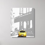Toile Taxi jaune Nyc New York City Brooklyn Bridge<br><div class="desc">Taxi jaune Nyc New York City Brooklyn Bridge Pop Art Canvas Imprimer.</div>