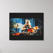 Toile Taylor Hawkins jouant aux tambours Canvas Print (Recto)