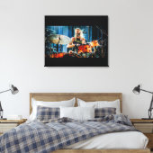 Toile Taylor Hawkins jouant aux tambours Canvas Print (Insitu(Chambre))