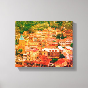 Toile Tbilissi Georgia Cityscape Architecture Vue de la