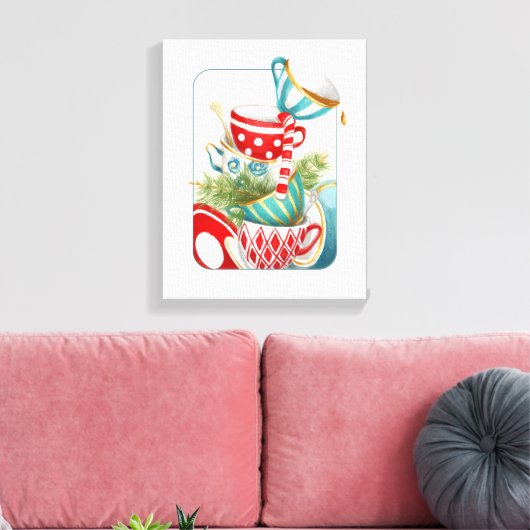 Toile Tea Party Noël (Insitu(Salon))