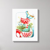 Toile Tea Party Noël (Recto)