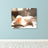 Toile Tea Time avec un bon livre (Insitu (Plancher de Bois))