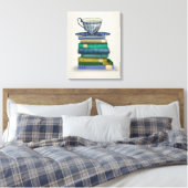 Toile Teacup et livres (Insitu(Chambre))